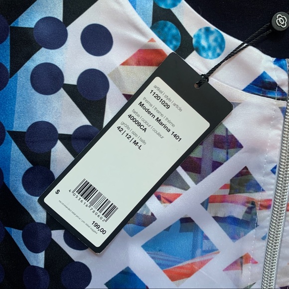 BNWT Funky Print Olsen Zip Up Lightweight Jacket Size M/L - Picture 3 of 5